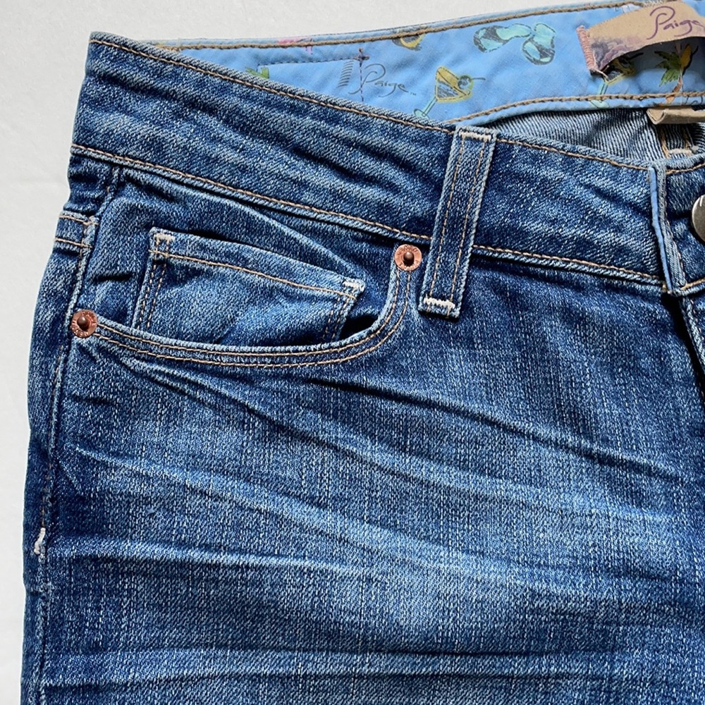 PAIGE Bell Canyon boho wide leg flare jeans, size 27 - Picture 4 of 12